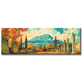 Painting by Numbers Panorama Temple Ruins on Mountain II